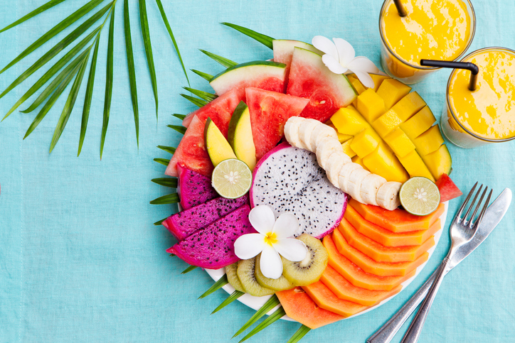 salade de pitahaya et de fruits